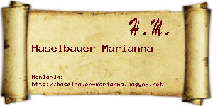 Haselbauer Marianna névjegykártya